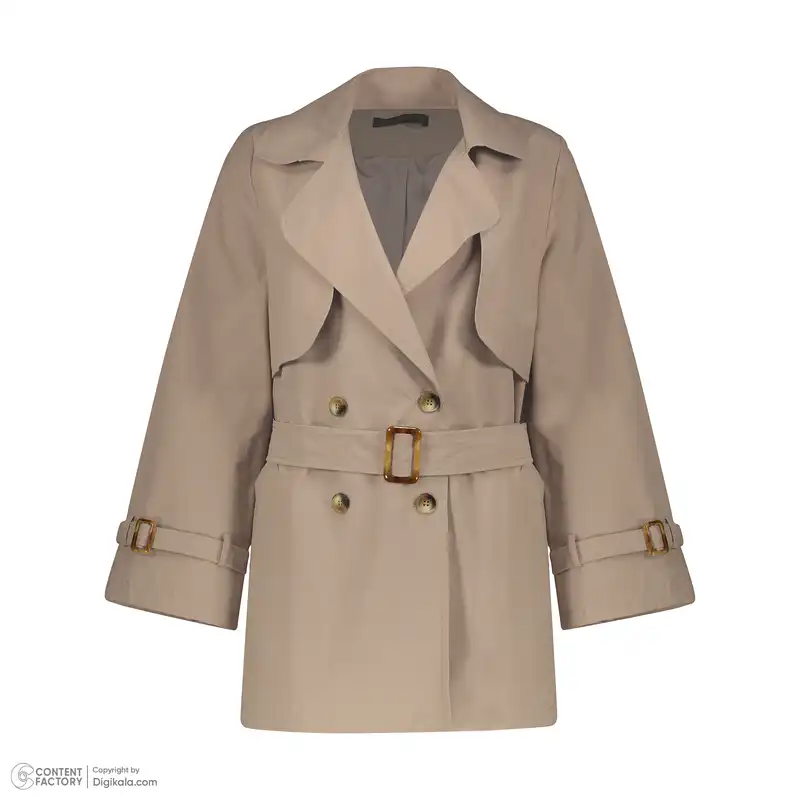 بارانی زنانه برنس مدل ژربا-14 رنگ خاکی