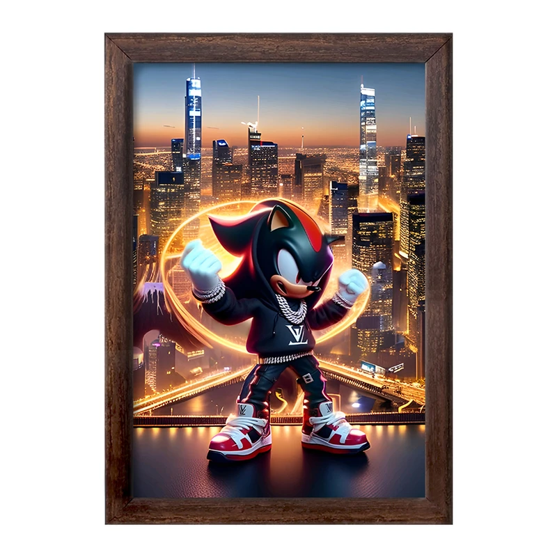 تابلو خندالو طرح سونیک (Sonic) کد F4413