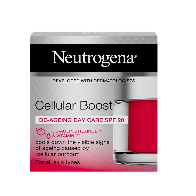 کرم روز ضد چروک نوتروژینا مدل Cellular Boost حجم 50 میلی لیتر