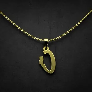 گردنبند طلا 18 عیار زنانه مدوپد مدل حرف ت کد I2-1-1304