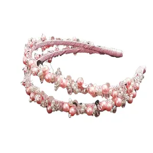 تل مو دخترانه مدل دوبل مرواریدی