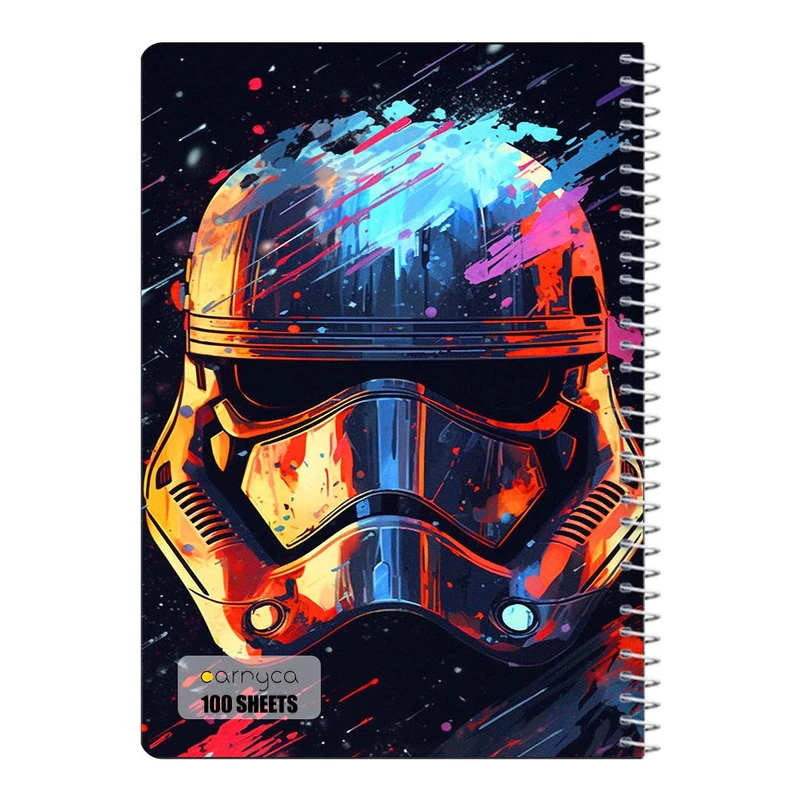 دفتر مشق 100 برگ سیمی کارنیکا طرح جنگ ستارگان Star Wars کد 14648
