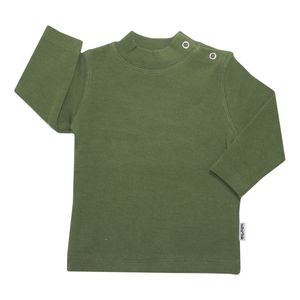 نقد و بررسی تی شرت آستین بلند آدمک کد 148401 رنگ سبز توسط خریداران