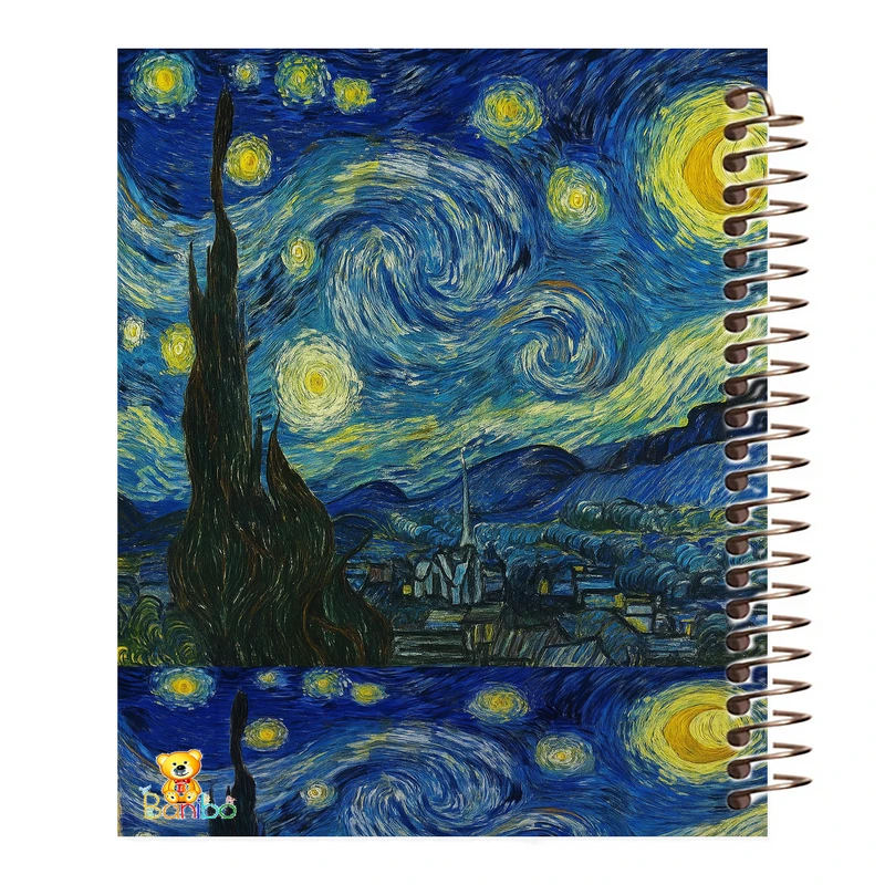 دفتر مشق 100 برگ بانیبو طرح  ونگوگ کد 1104