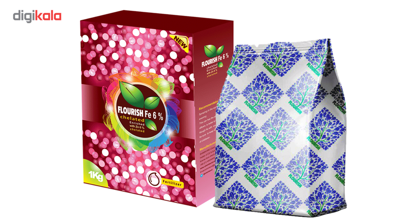 کود جامد فلوریش مدل کلات آهن 6درصد غنی شده با روی جعبه 1 کیلوگرم کود جامد فلوریش مدل کلات آهن 6درصد غنی شده با روی جعبه 1 کیلوگرم