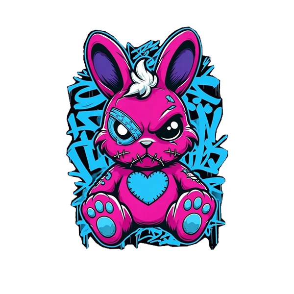 استیکر پارچه و لباس پاد آفرین طرح هیولا کد 754