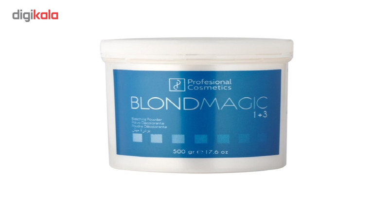 پودر دکلره سفید pcمدل blond magic حجم 500 گرم پودر دکلره سفید pcمدل blond magic حجم 500 گرم
