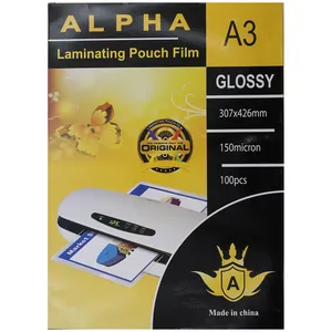 طلق پرس شیت لمینت آلفا مدل Glossy سایز A3 بسته 100 عددی