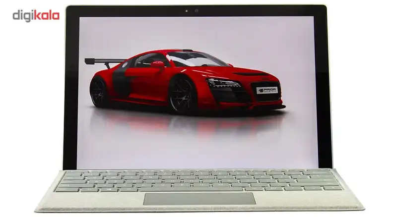 تبلت مایکروسافت مدل Surface Pro 2017 - B به همراه کیبورد سیگنیچر نقره ای و کیف Golden Guard - ظرفیت 128 گیگابایت