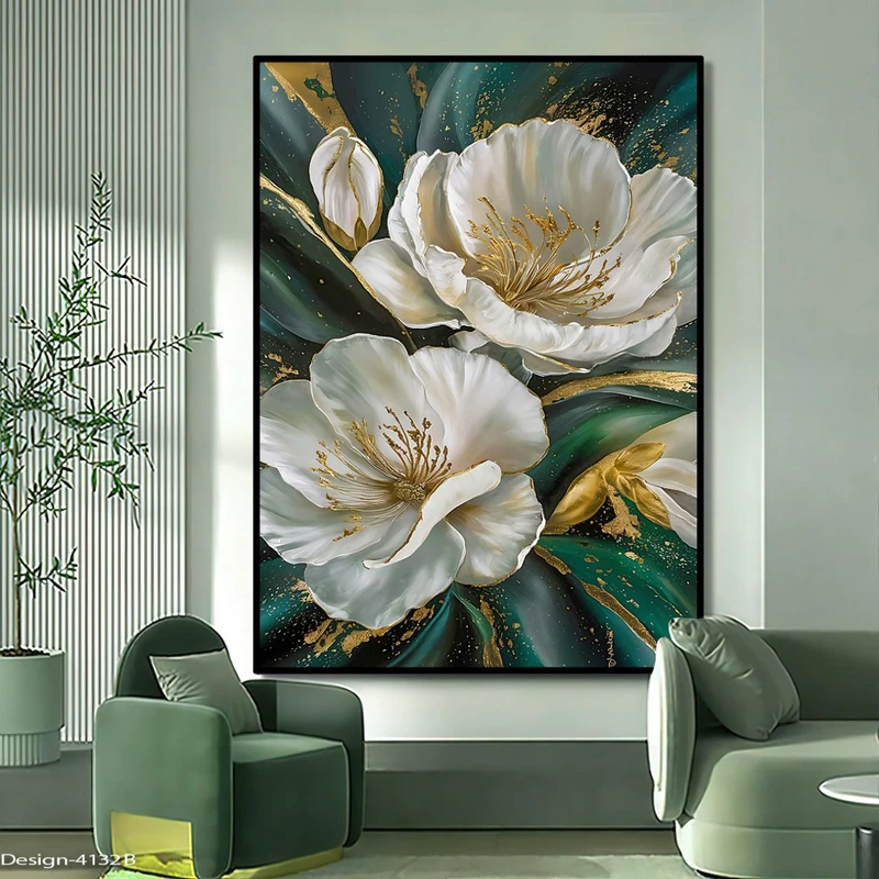 تابلو  مدل گل کد 251 فریم مشکی