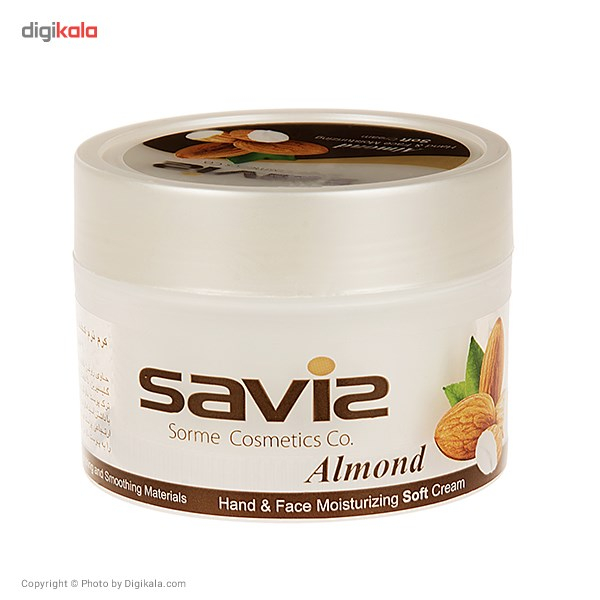 کرم مرطوب کننده ساویز مدل Almond مقدار 180 گرم