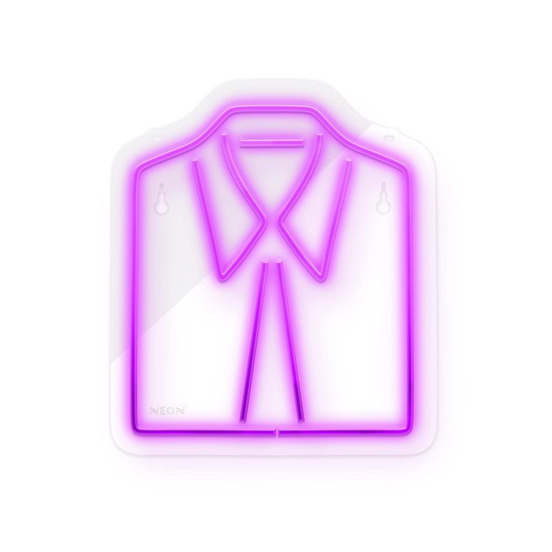 چراغ دیواری نئون دیزاین طرح Men-Clothes_PR