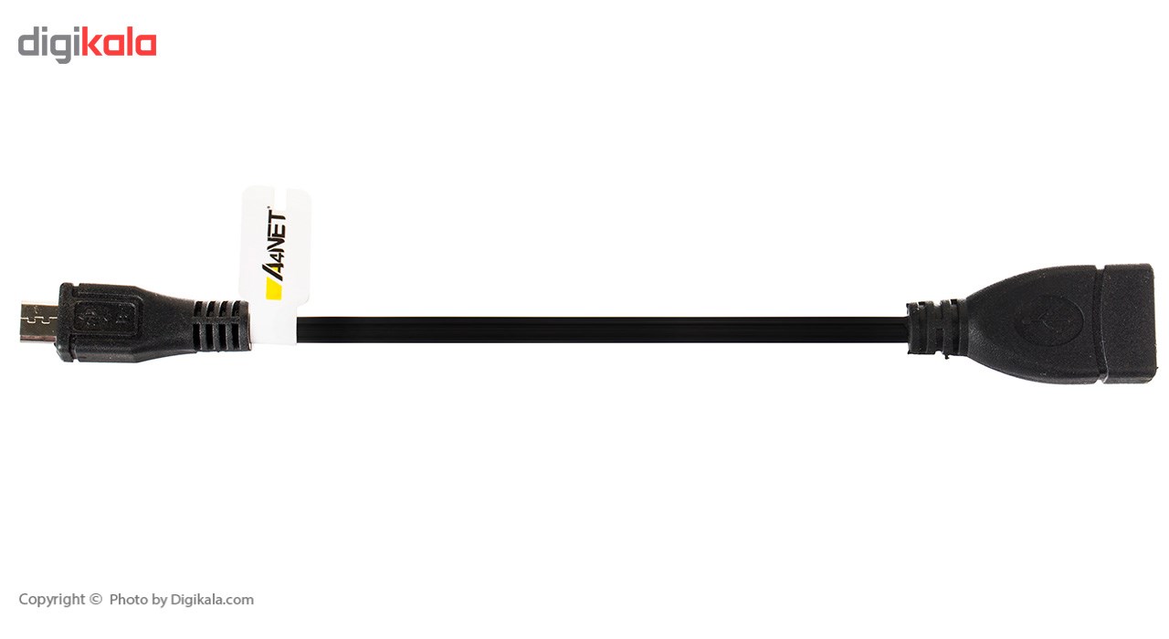 کابل تبدیل microUSB-B به USB-A OTG ای فور نت مدل OTG-150 طول 0.15 متر