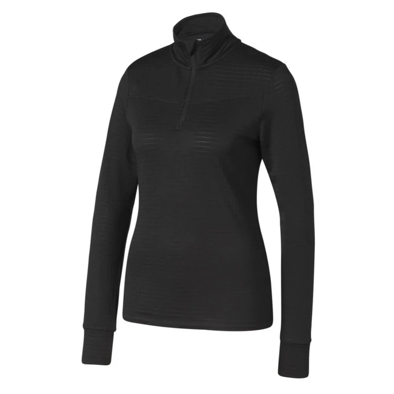 تی شرت  ورزشی آستین بلند زنانه کریویت مدل نیم زیپ کد ۱۰۰