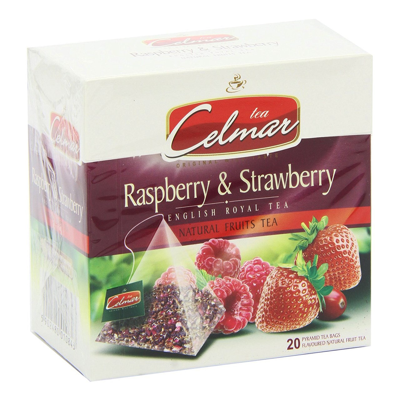 بسته دمنوش میوه ای سلمار مدل Raspberry and Strawberry