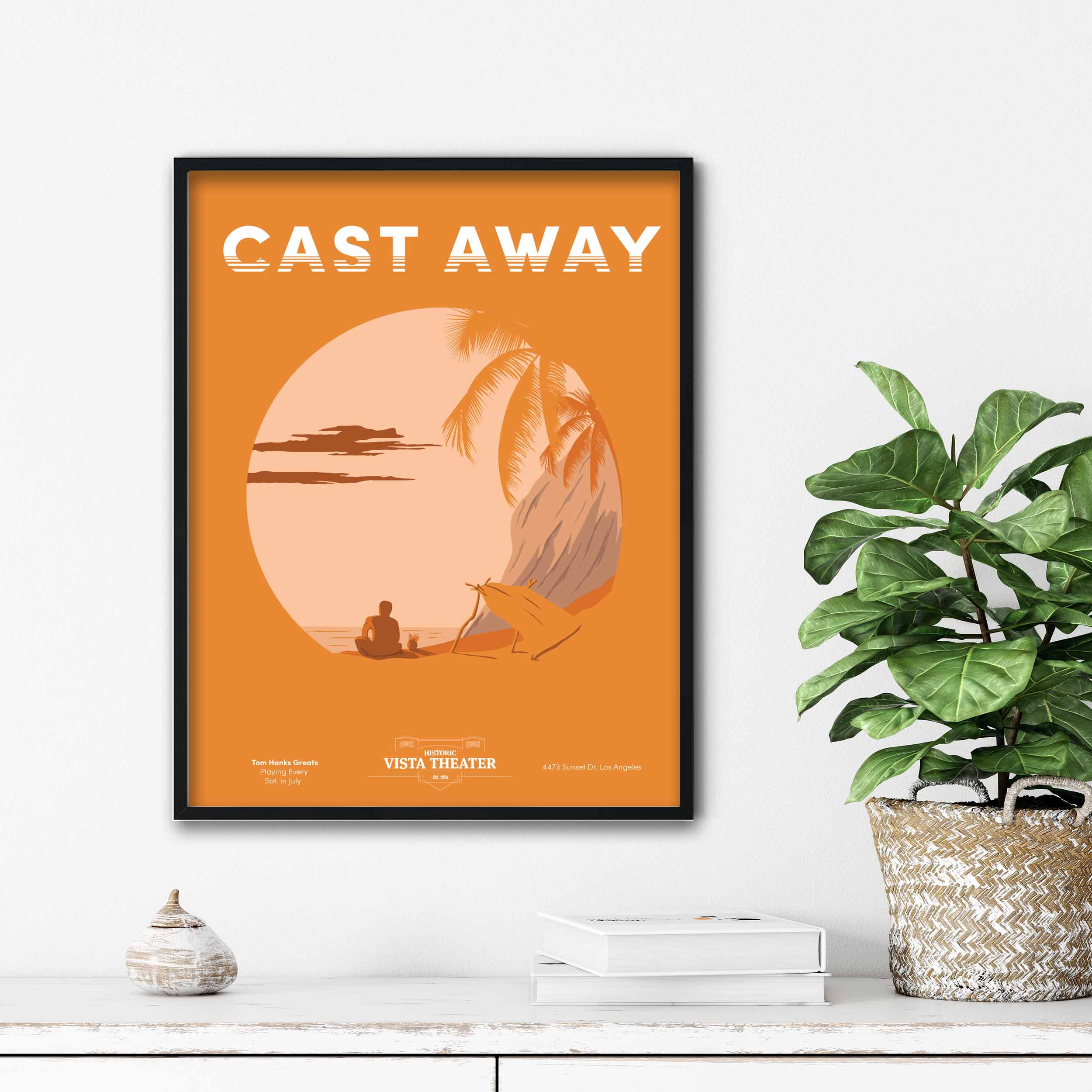 تابلو آتریسا طرح پوستر فیلم Cast Away مدل ATm101