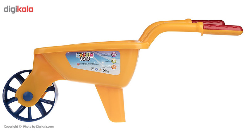 ست شن بازی زرین تویز مدل Super Wheelbarrows E11