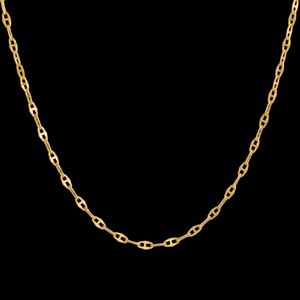 زنجیر طلا 18 عیار زنانه طلای مستجابی مدل کاملیا کد M45