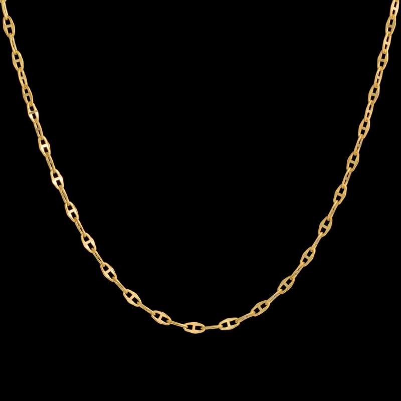 زنجیر طلا 18 عیار زنانه طلای مستجابی مدل کاملیا کد M40