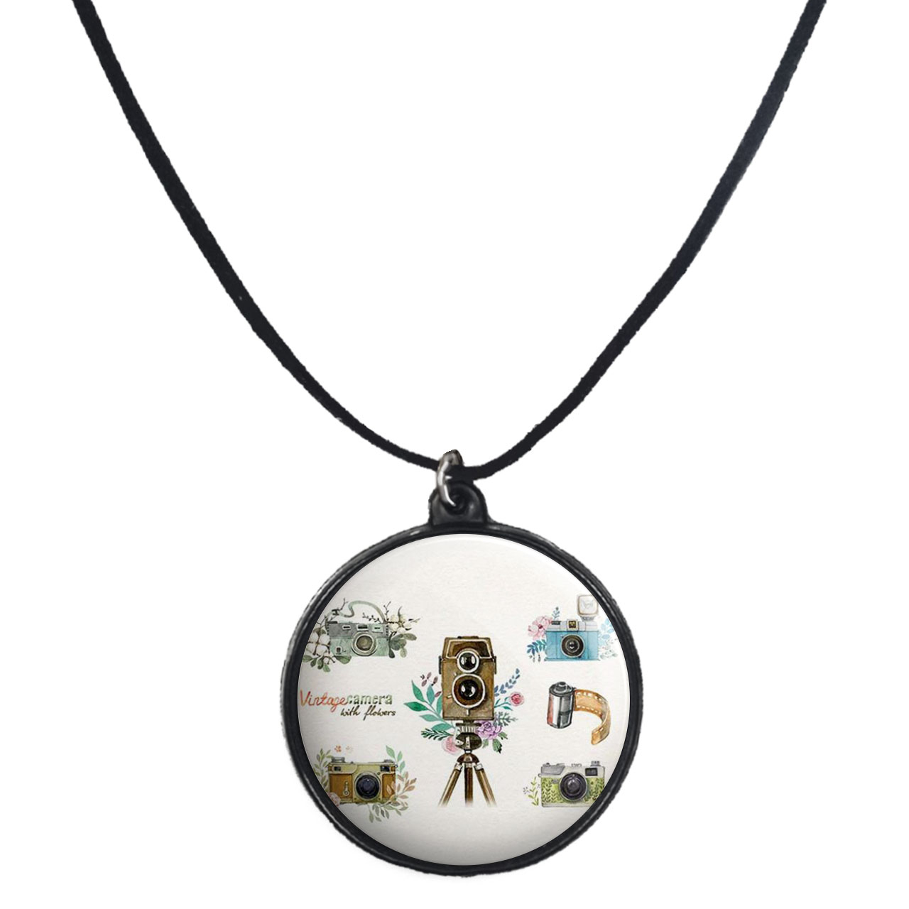 گردنبند پرمانه طرح عکاس کد pmb.5182 مدل دو طرفه