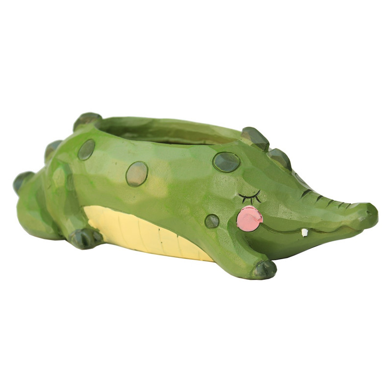 گلدان دکوگل طرح Green Crocodile مدل DG003 گلدان دکوگل طرح Green Crocodile مدل DG003