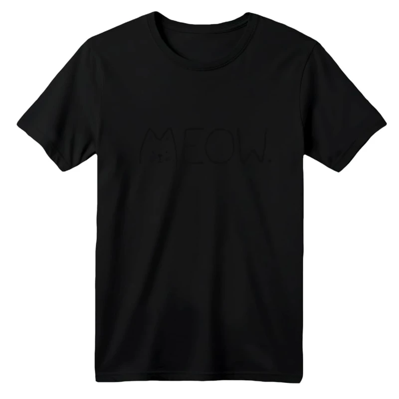 تی شرت آستین کوتاه بچگانه مدل گربه کد ۱۷