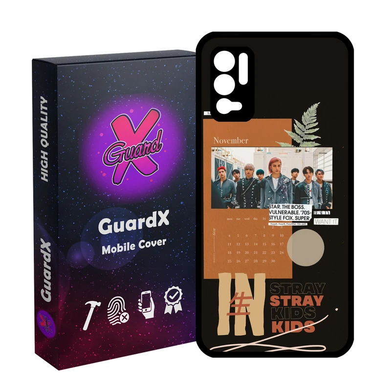 کاور گارد ایکس طرح Stray Kids مدل Glass10688 مناسب برای گوشی موبایل شیائومی Redmi Note 10 5G/Poco M3 Pro /Redmi Note 10T 5G