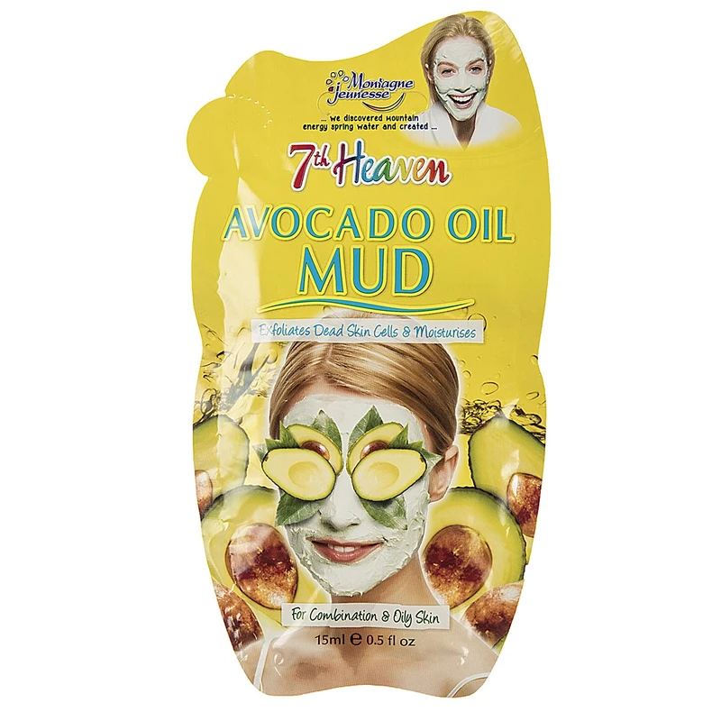 ماسک صورت مونته ژنه سری 7th Heaven مدل Avocado Oil Mud حجم 15 میلی لیتر