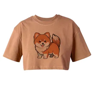 کراپ‌تاپ آستین کوتاه زنانه مدل CUTE کد L139 K