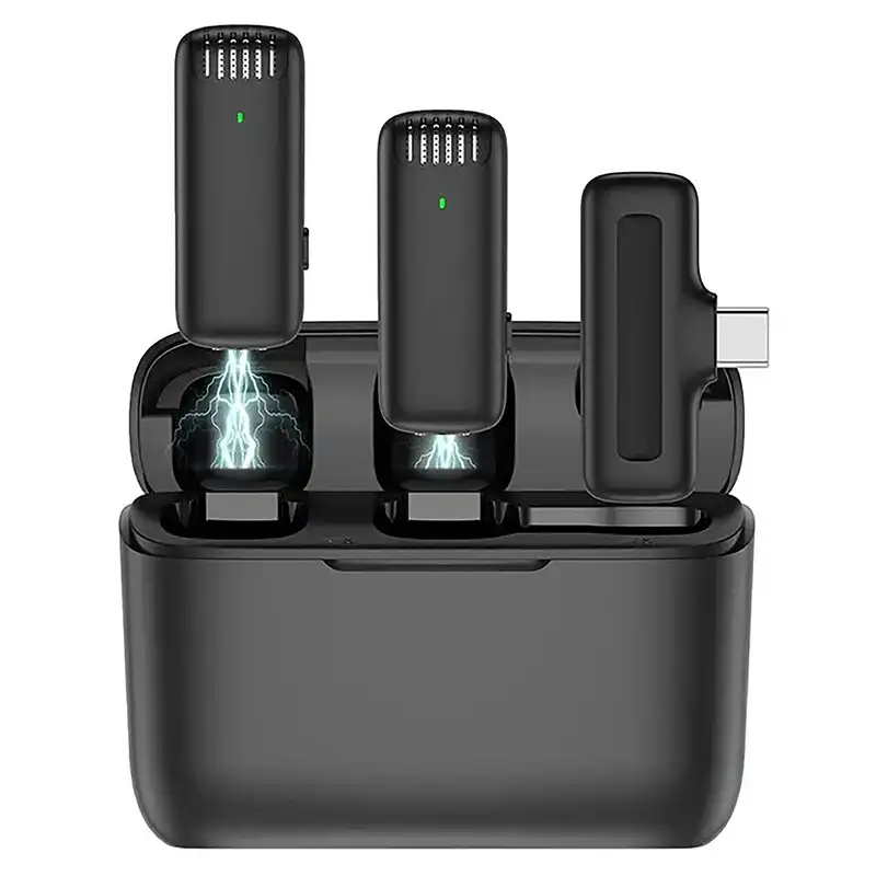 ست میکروفن بی سیم مدل J13 Lavalier Triple