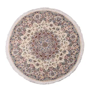 فرش دستباف یک و نیم متری مدل نایین کد 4040715