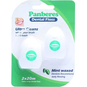 نخ دندان پنبه ریز مدل Mint Waxed بسته 2 عددی