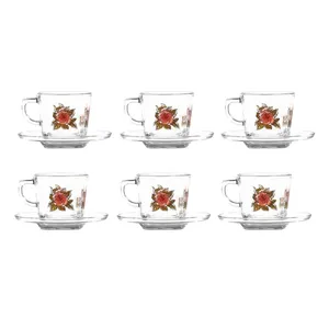 ست فنجان و نعلبکی پاشاباغچه مدل Roses کد 95307 بسته 6 عددی