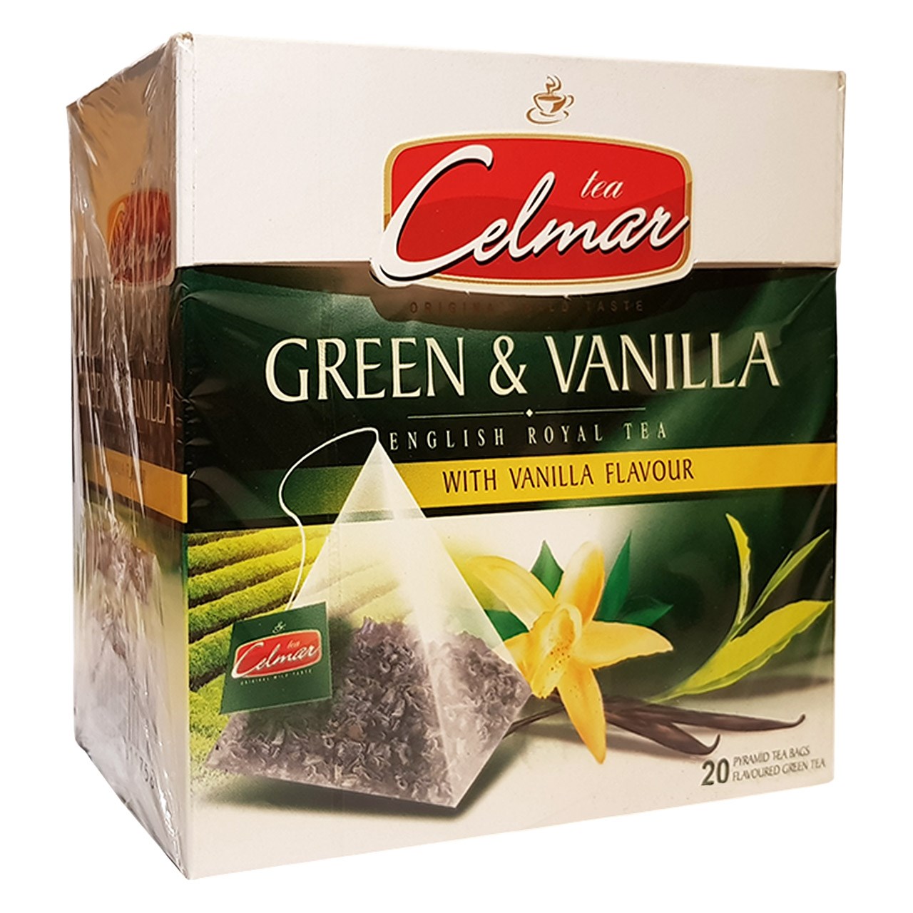 بسته چای سبز سلمار مدل Green and Vanilla