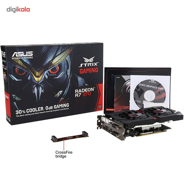 کارت گرافیک ایسوس مدل STRIX-R7370-DC2OC-4GD5-GAMING 3