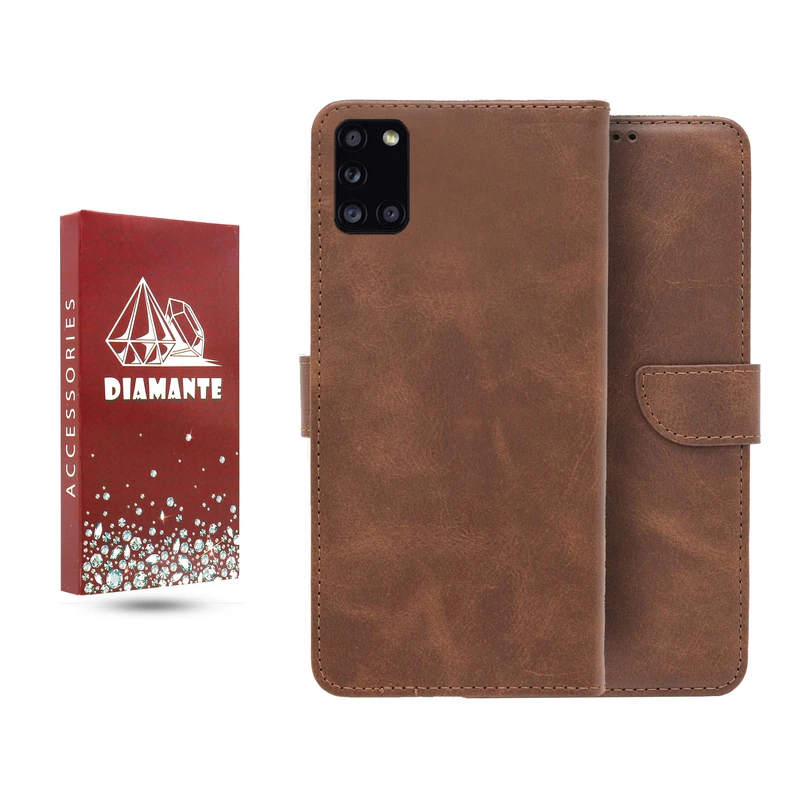 کیف کلاسوری دیامانته مدل چرم مناسب برای گوشی موبایل سامسونگ Galaxy A31