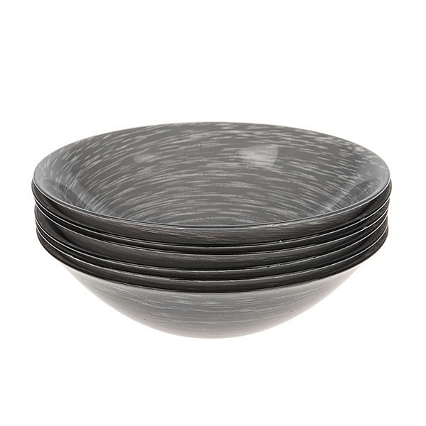 کاسه لومینارک مدل Stonemania Grey ست 6 عددی