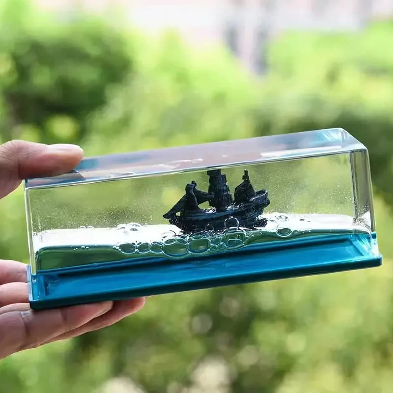 بطری دکوری مدل کشتی معلق غرق نشو