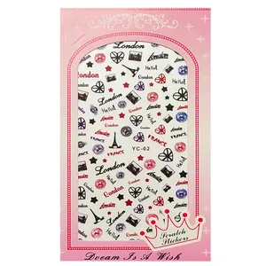 استیکر طراحی ناخن مدل ایفل کد Y01