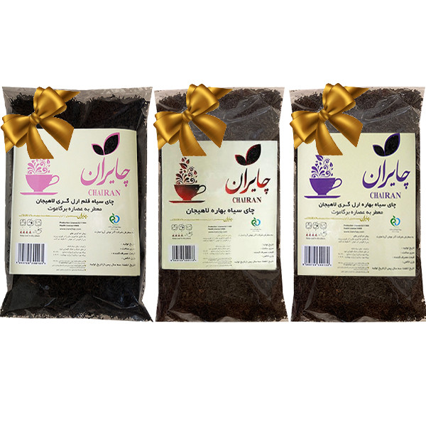 چای ایرانی سیاه شکسته کلاسیک و شکسته معطر و قلم بهاره کلاسیک - 1200گرم بسته 3 عددی