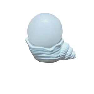 آباژور سنگ نمک مدل پایه صدف کد 06