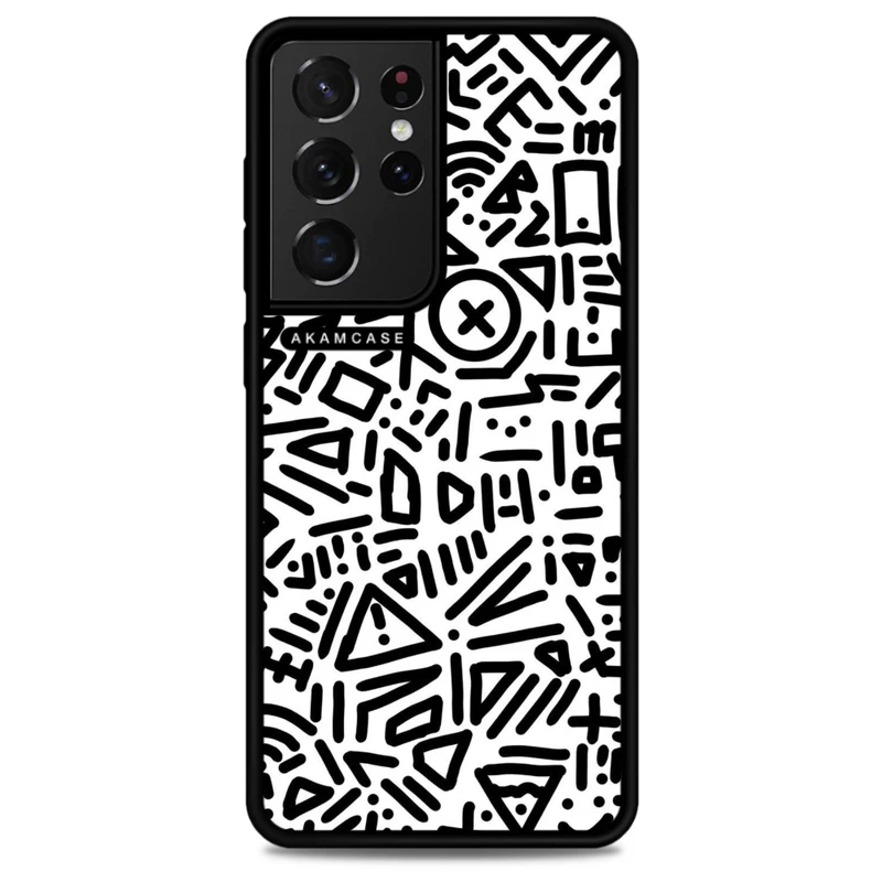 کاور آکام مدل AMC-WSGS21U-DOODLE14 مناسب برای گوشی موبایل سامسونگ Galaxy S21 Ultra