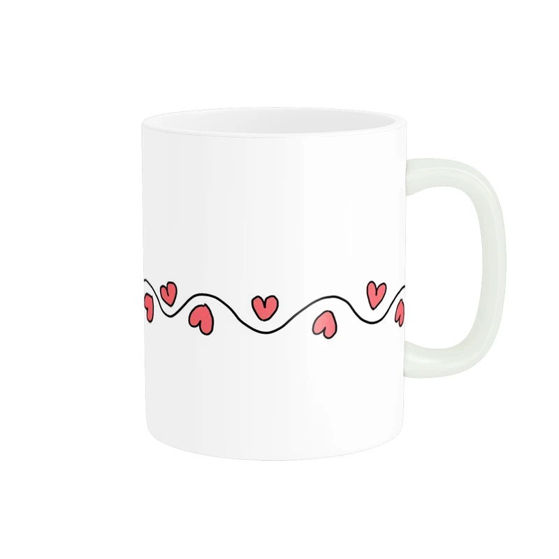 ماگ پاد آفرین مدل فانتزی طرح قلب عشق love عاشقانه کادو کد p12048