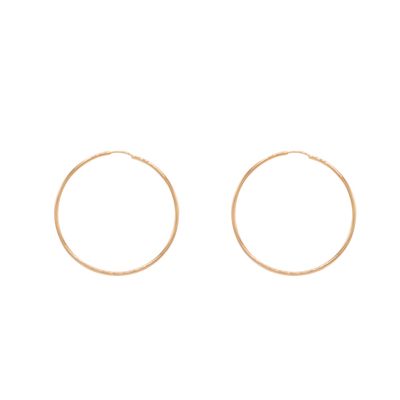 گوشواره حلقه ای طلا 18 عیار زنانه الی گالری مدل پروفیل 4