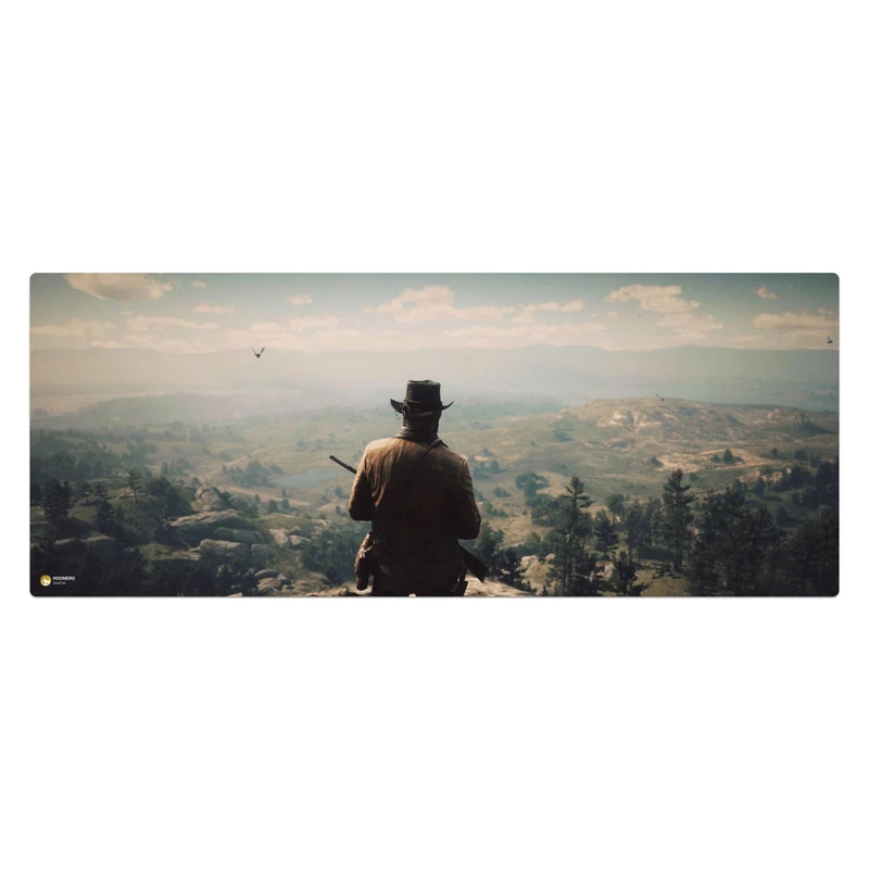 ماوس پد هومرو مدل HX017 طرح Red Dead Redemption سایز 40x100 سانتی‌متر
