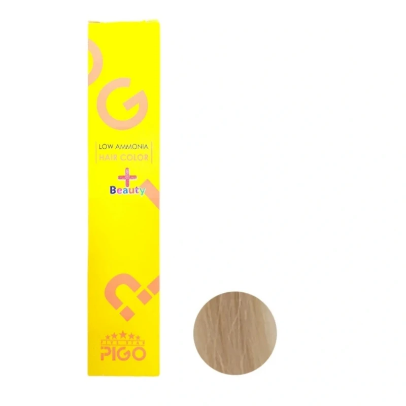 رنگ مو‌ پیگو شماره 12.18 مدل پلاس بیوتی حجم105میلی لیتر رنگ سوپرپلاتینه دودی بنفش