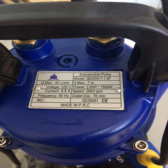پمپ کف کش مدل QDX50-7-1.5F