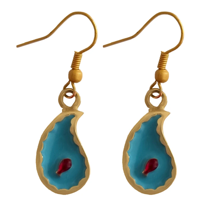 گوشواره آویز زنانه مدل حوض ترمه