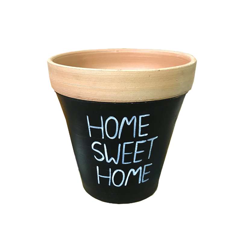 گلدان سفالی مدل دو رنگ homee کد 3