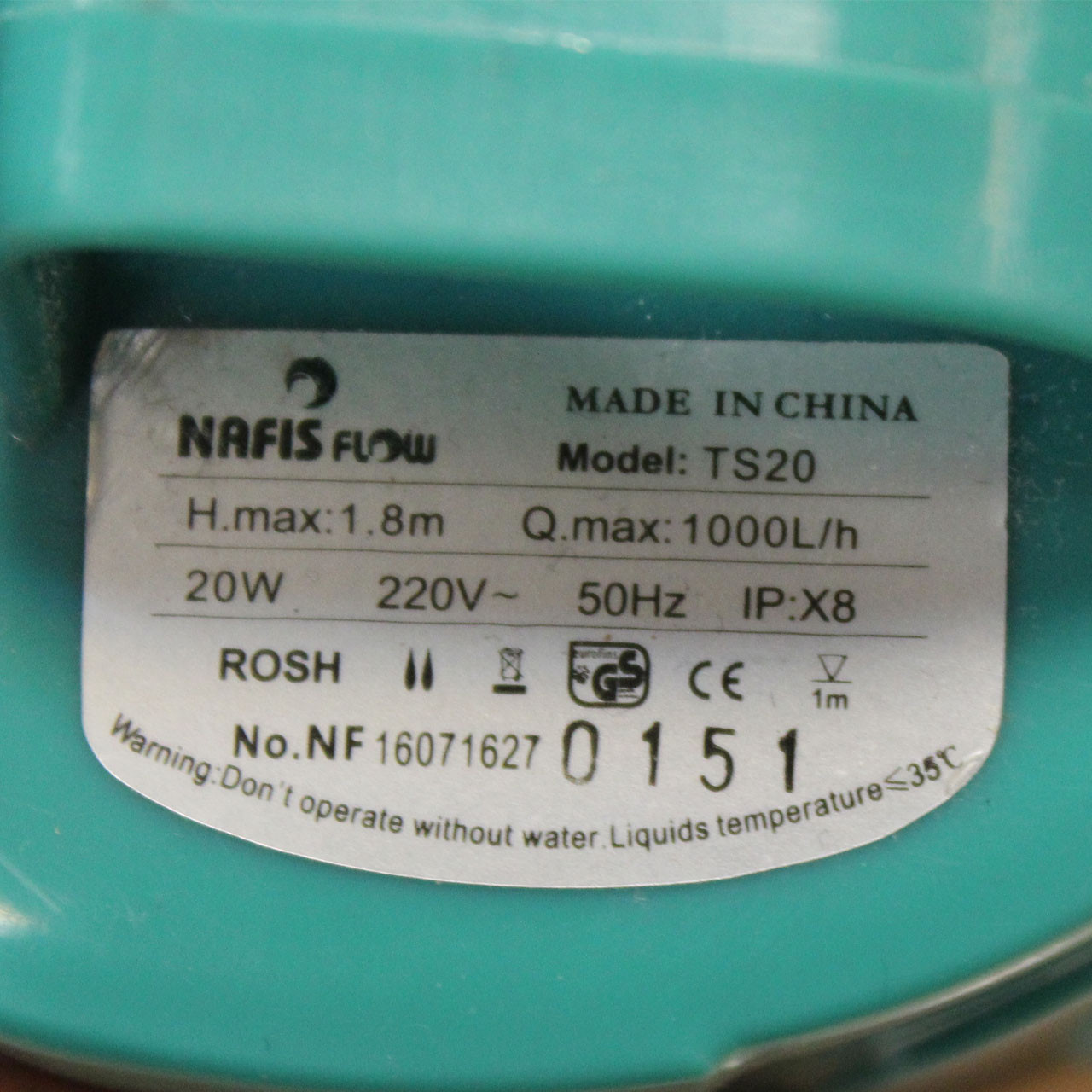 پمپ کف کش نفیس فلو مدل TS 20